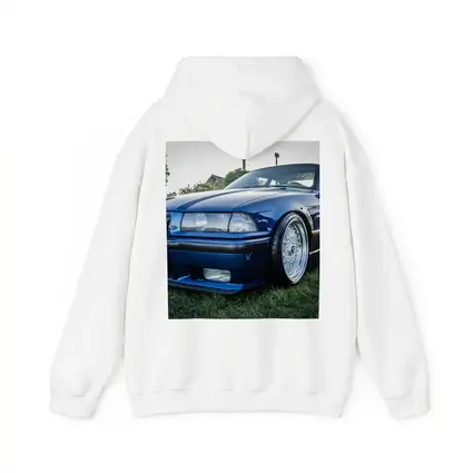 BMW E36 Coupe Slammed Blue Car Meet