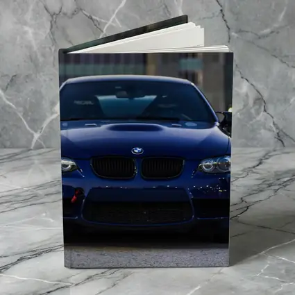 BMW M3 E92 Blue Urban Parking Lot