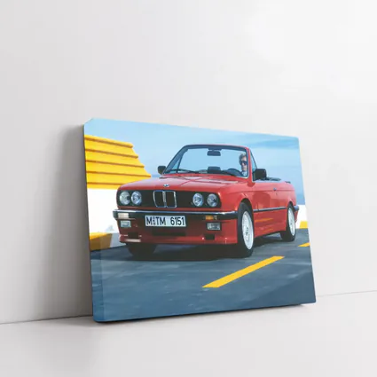 BMW E30 Cabriolet Red Open Road Drive