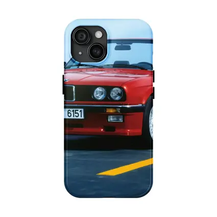 BMW E30 Cabriolet Red Open Road Drive