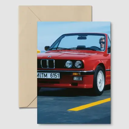 BMW E30 Cabriolet Red Open Road Drive