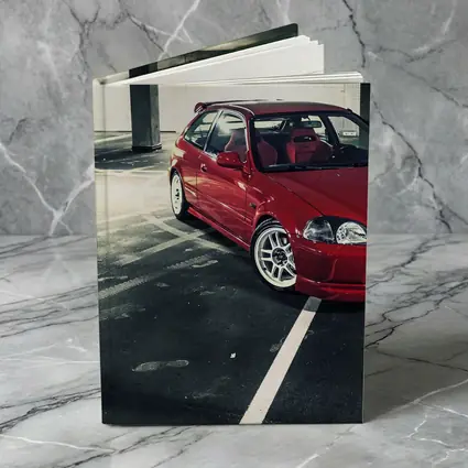 Honda Civic Red JDM Parking Garage