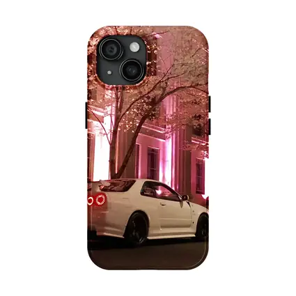 Nissan Skyline GT-R Cherry Blossom Night Street