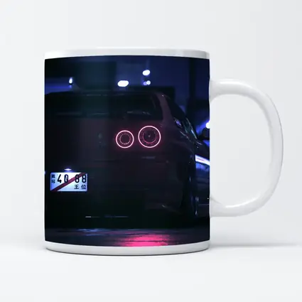 Nissan Skyline GT-R R34 Neon Night Street