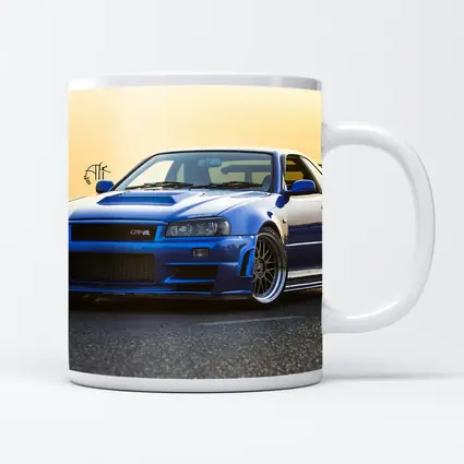 Nissan Skyline GT-R Blue Sunset Shore