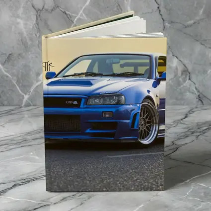 Nissan Skyline GT-R Blue Sunset Shore