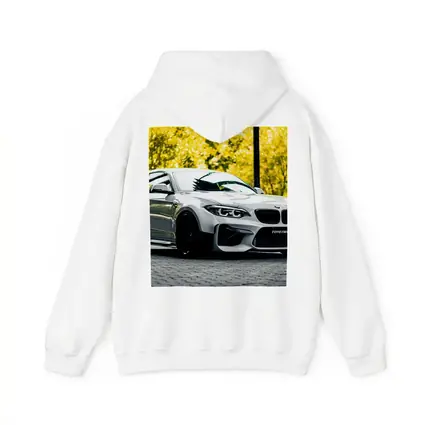 BMW M2 White Coupe Autumn Street