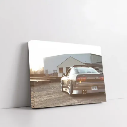 Nissan 240SX Stance Industrial Yard Sunset