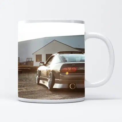 Nissan 240SX Stance Industrial Yard Sunset