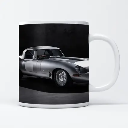 Jaguar Lightweight E-Type Silver Studio Shot