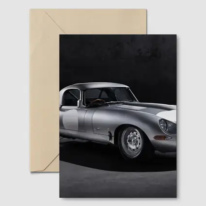 Jaguar Lightweight E-Type Silver Studio Shot
