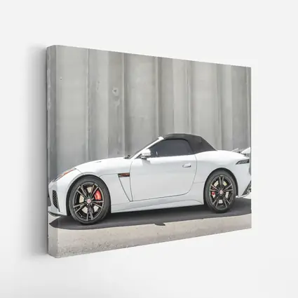 Jaguar F-Type SVR Convertible White Concrete
