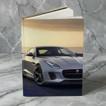 Jaguar F-Type Silver Coupe Coastal Sunset