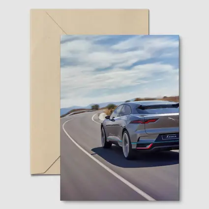 Jaguar I-Pace Electric SUV On Highway