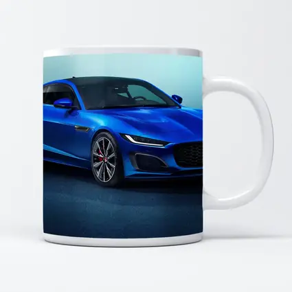 Jaguar F-Type Sports Car Blue Studio