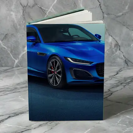 Jaguar F-Type Sports Car Blue Studio