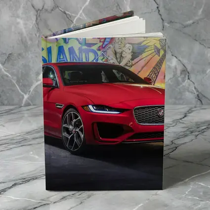 Jaguar XE Red Sedan Coney Island Mural