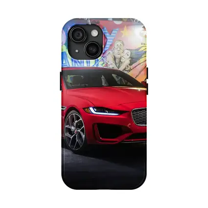 Jaguar XE Red Sedan Coney Island Mural