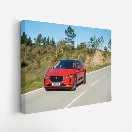 Jaguar I-Pace Red Electric SUV Road