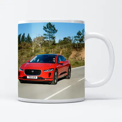 Jaguar I-Pace Red Electric SUV Road