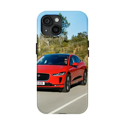 Jaguar I-Pace Red Electric SUV Road