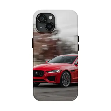 Jaguar XE Red Sedan Street Drive