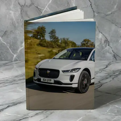 Jaguar I-Pace White Electric SUV Road
