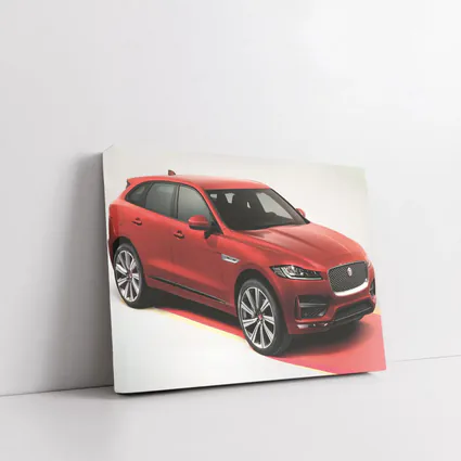 Jaguar F-Pace SUV Red Studio Shot