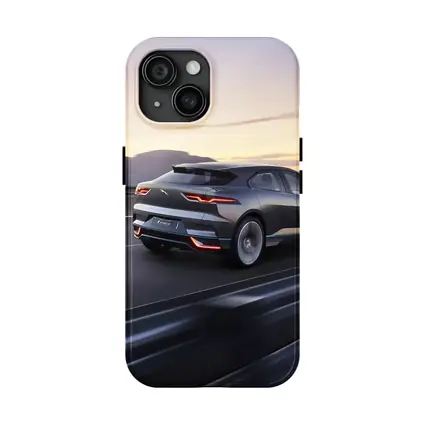 Jaguar I-Pace Electric SUV Desert Highway Dusk