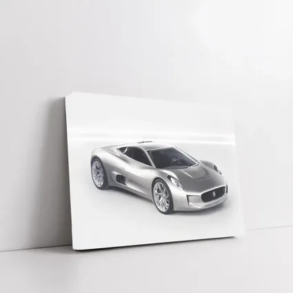 Jaguar C-X75 Concept Supercar Silver Studio