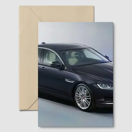 Jaguar XF Dark Blue Studio Shot