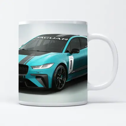 Jaguar I-Pace Electric Race Car Teal
