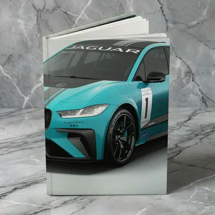 Jaguar I-Pace Electric Race Car Teal