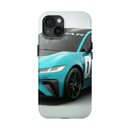 Jaguar I-Pace Electric Race Car Teal