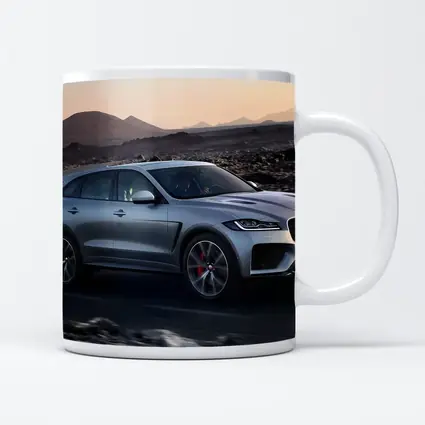 Jaguar F-Pace SVR Silver Desert Road
