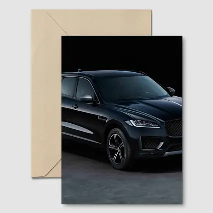 Jaguar F-Pace Dark Studio Shot