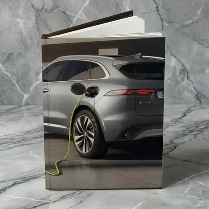 Jaguar F-Pace Silver SUV Charging Station