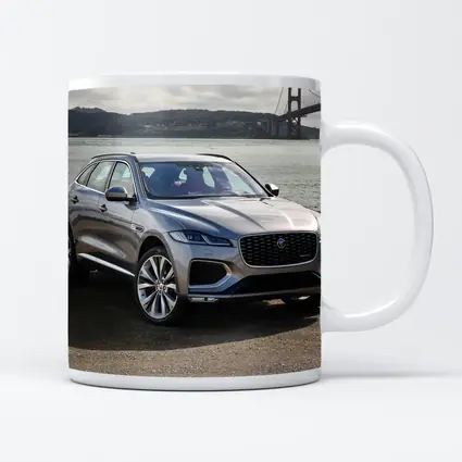 Jaguar F-Pace Silver SUV Golden Gate Bridge