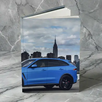 Jaguar F-Pace SVR Blue New York Skyline