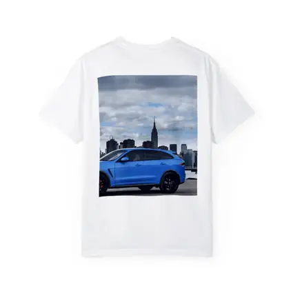 Jaguar F-Pace SVR Blue New York Skyline