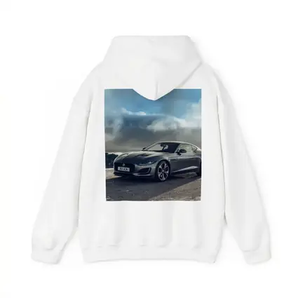 Jaguar F-Type Coupe Stormy Sky Background