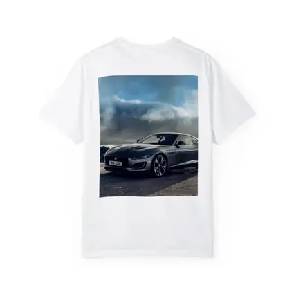 Jaguar F-Type Coupe Stormy Sky Background