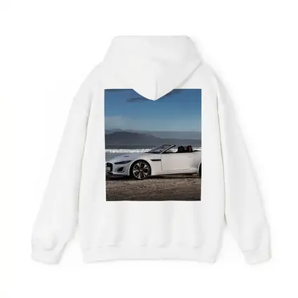 Jaguar F-Type Convertible White Beach Setting