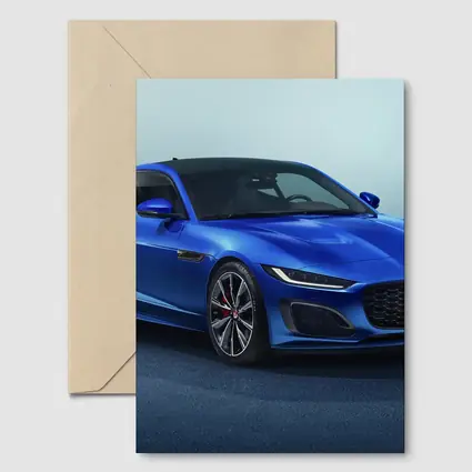 Jaguar F-Type Coupe Blue Studio Shot