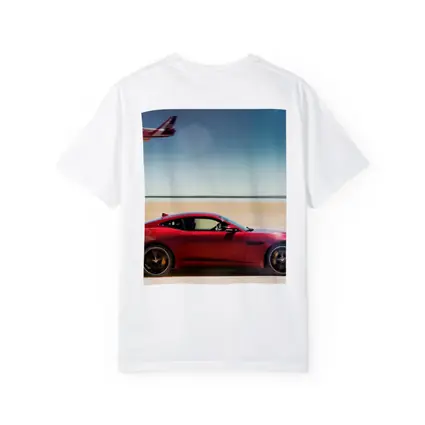 Jaguar F-Type Red Car Jet Desert