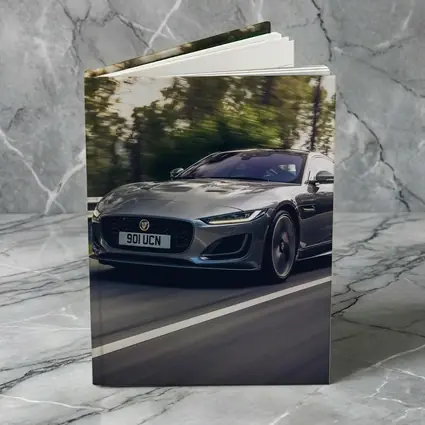 Jaguar F-Type Coupe On Forest Road