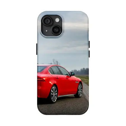 Jaguar XE Red Sedan Open Road