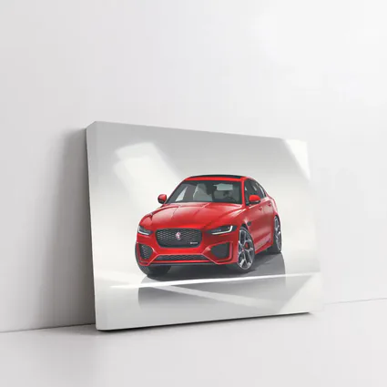 Jaguar XE R-Dynamic Red Sedan Studio