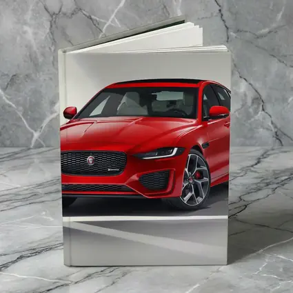 Jaguar XE R-Dynamic Red Sedan Studio