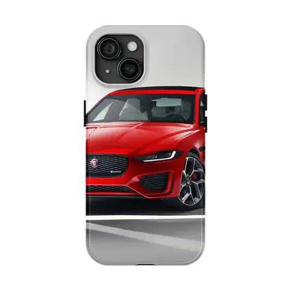 Jaguar XE R-Dynamic Red Sedan Studio